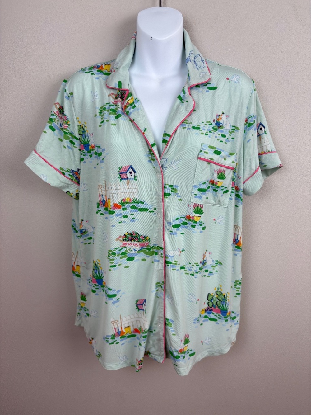 Kate Spade Garden Pajama Top - Size Large